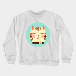 cute drawn kitty cat design 9 Crewneck Sweatshirt